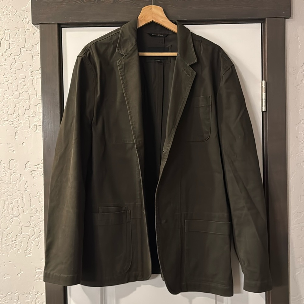 Olive Green Banana Republic Blazer 42R